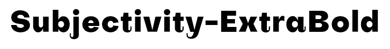 Subjectivity-ExtraBold