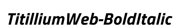 TitilliumWeb-BoldItalic