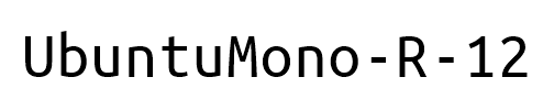 UbuntuMono-R-12