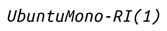 UbuntuMono-RI1