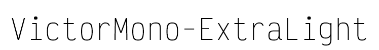 VictorMono-ExtraLight