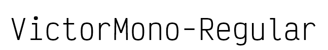 VictorMono-Regular