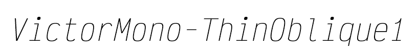 VictorMono-ThinOblique1