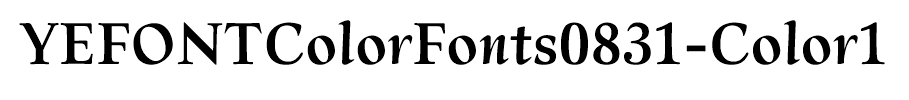 YEFONTColorFonts0831-Color1