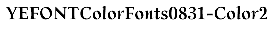 YEFONTColorFonts0831-Color2
