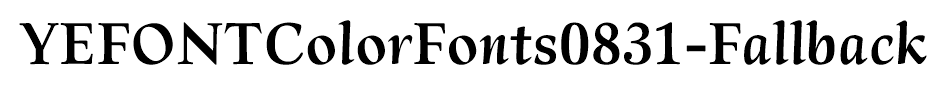 YEFONTColorFonts0831-Fallback