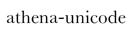athena-unicode