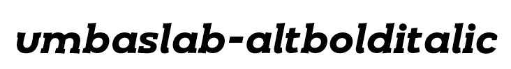 umbaslab-altbolditalic
