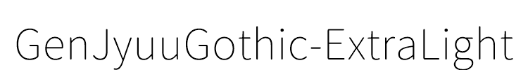 GenJyuuGothic-ExtraLight