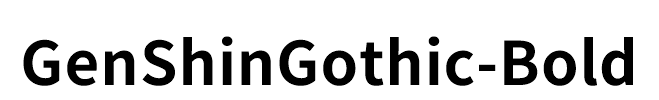 GenShinGothic-Bold