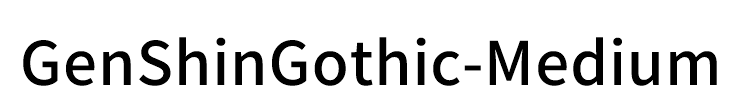 GenShinGothic-Medium