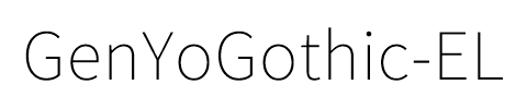 GenYoGothic-EL