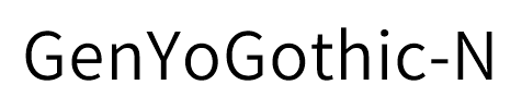 GenYoGothic-N