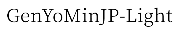 GenYoMinJP-Light