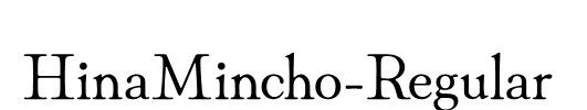 HinaMincho-Regular