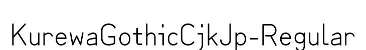 KurewaGothicCjkJp-Regular