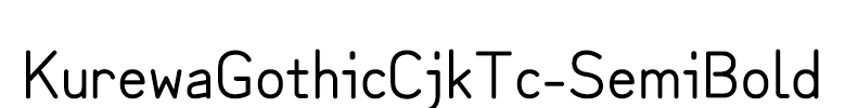 KurewaGothicCjkTc-SemiBold