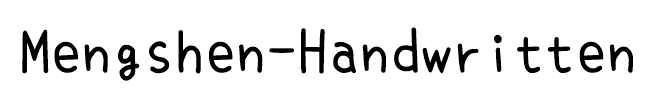 Mengshen-Handwritten