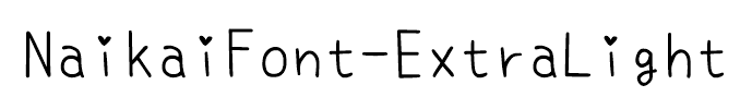 NaikaiFont-ExtraLight