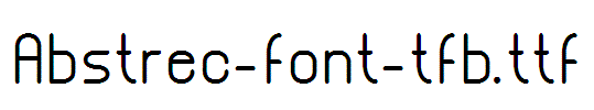 Abstrec-font-tfb