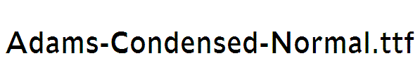 Adams-Condensed-Normal