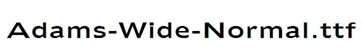 Adams-Wide-Normal