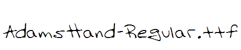AdamsHand-Regular