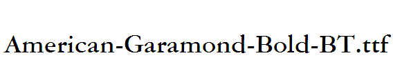 American-Garamond-Bold-BT