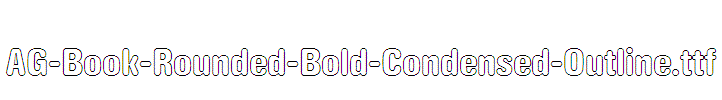 AG-Book-Rounded-Bold-Condensed-Outline