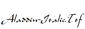 Aladdin-Italic