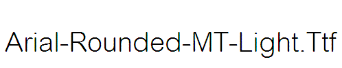 Arial-Rounded-MT-Light