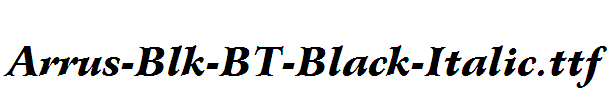 Arrus-Blk-BT-Black-Italic