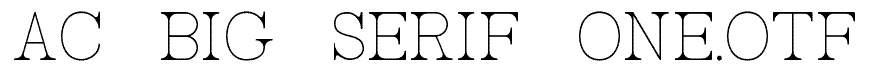 AC_Big_Serif_One