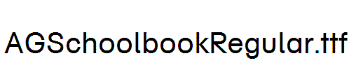AGSchoolbookRegular