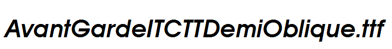 AvantGardeITCTTDemiOblique