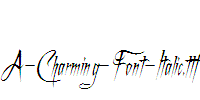 A-Charming-Font-Italic