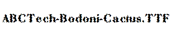 ABCTech-Bodoni-Cactus