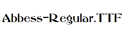 Abbess-Regular