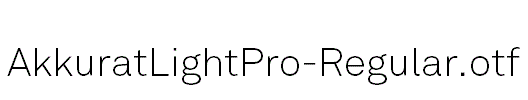 AkkuratLightPro-Regular