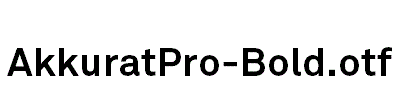 AkkuratPro-Bold