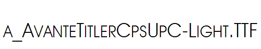 a_AvanteTitlerCpsUpC-Light