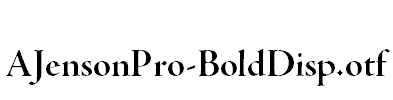 AJensonPro-BoldDisp