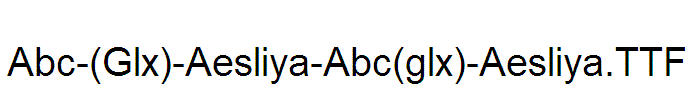 Abc-(Glx)-Aesliya-Abc(glx)-Aesliya