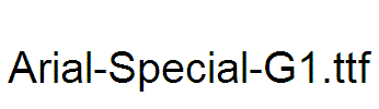 Arial-Special-G1