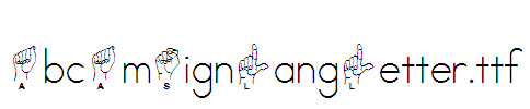 AbcAmSignLangLetter