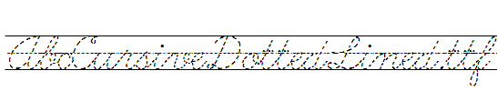 AbcCursiveDottedLined