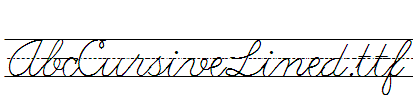 AbcCursiveLined