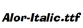 Alor-Italic