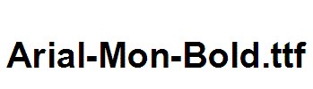 Arial-Mon-Bold