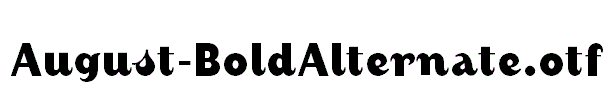 August-BoldAlternate